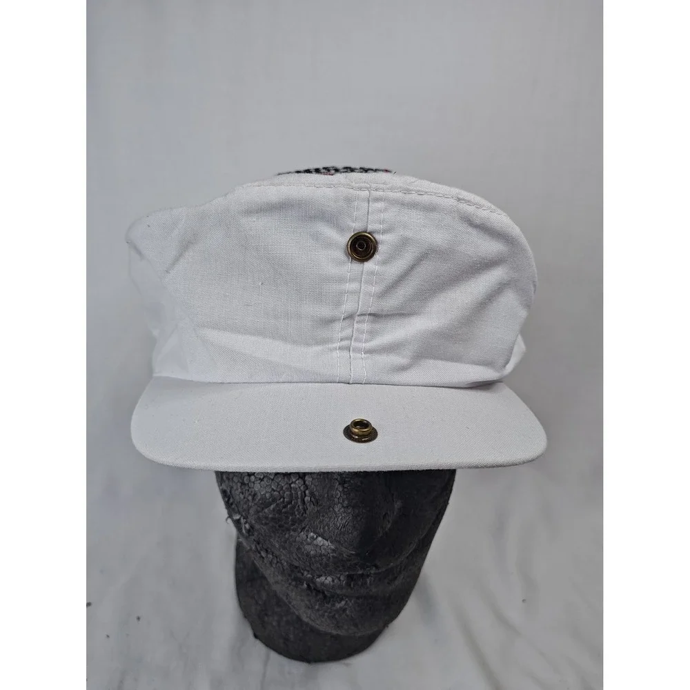 Vintage Chicago Bulls Cabbie Snapback Hat Cap White Michael Jordan 90's Korea